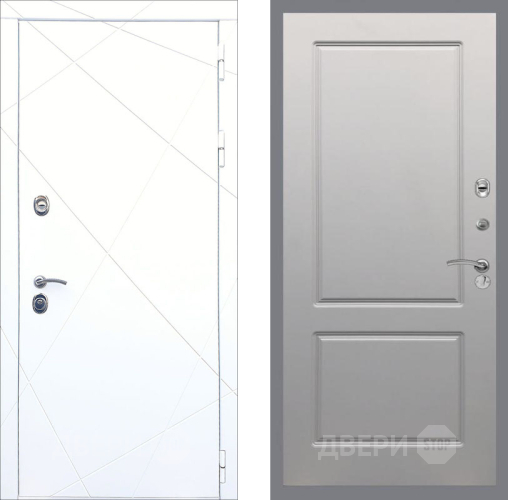 Входная металлическая Дверь Рекс (REX) 13 Силк Сноу FL-117 Грей софт в Егорьевске