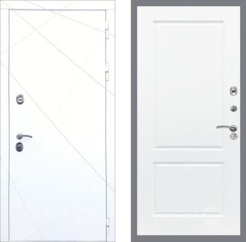 Входная металлическая Дверь Рекс (REX) 13 Силк Сноу FL-117 Силк Сноу в Егорьевске