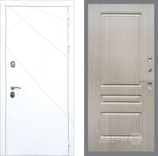 Дверь Рекс (REX) 13 Силк Сноу FL-243 Беленый дуб в Егорьевске