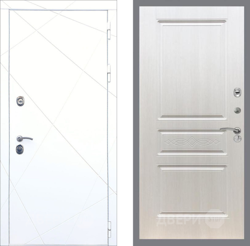 Входная металлическая Дверь Рекс (REX) 13 Силк Сноу FL-243 Лиственница беж в Егорьевске