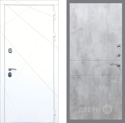 Дверь Рекс (REX) 13 Силк Сноу FL-290 Бетон светлый в Егорьевске