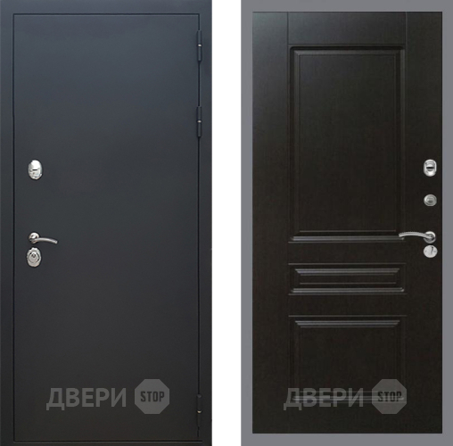 Входная металлическая Дверь Рекс (REX) 5 Черный Муар FL-243 Венге в Егорьевске