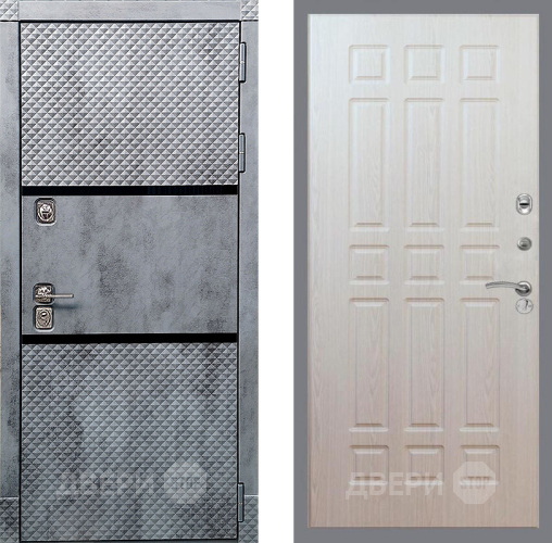 Входная металлическая Дверь Рекс (REX) 15 Бетон Темный FL-33 Беленый дуб в Егорьевске