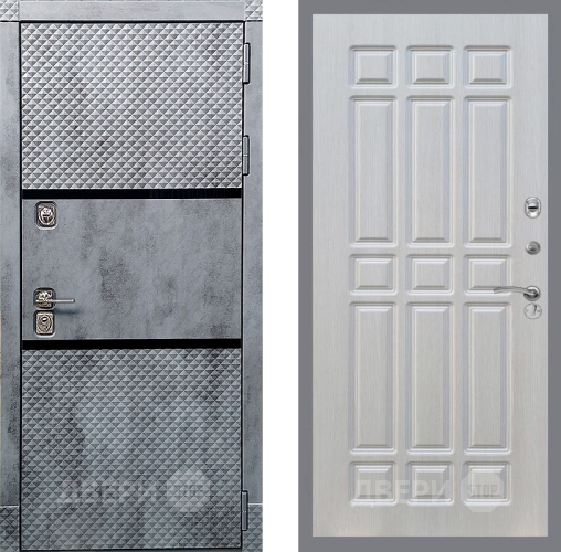 Входная металлическая Дверь Рекс (REX) 15 Бетон Темный FL-33 Лиственница беж в Егорьевске