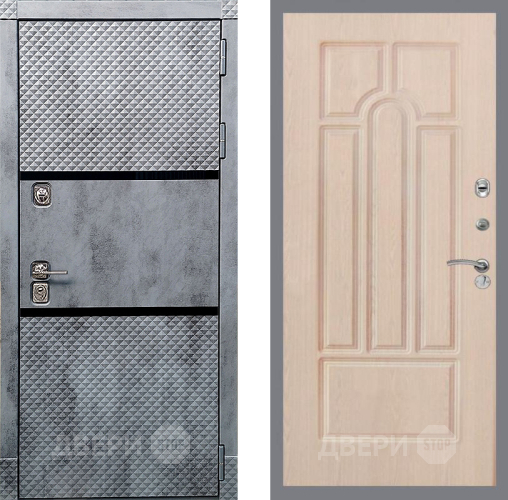 Входная металлическая Дверь Рекс (REX) 15 Бетон Темный FL-58 Беленый дуб в Егорьевске