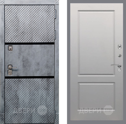 Входная металлическая Дверь Рекс (REX) 15 Бетон Темный FL-117 Грей софт в Егорьевске