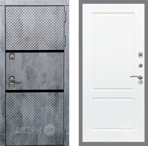 Дверь Рекс (REX) 15 Бетон Темный FL-117 Силк Сноу в Егорьевске