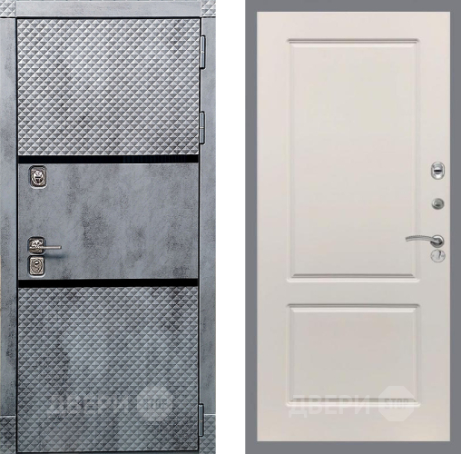 Входная металлическая Дверь Рекс (REX) 15 Бетон Темный FL-117 Шампань в Егорьевске