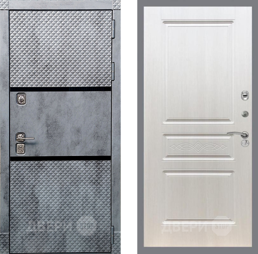 Входная металлическая Дверь Рекс (REX) 15 Бетон Темный FL-243 Лиственница беж в Егорьевске