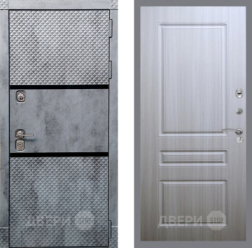 Дверь Рекс (REX) 15 Бетон Темный FL-243 Сандал белый в Егорьевске