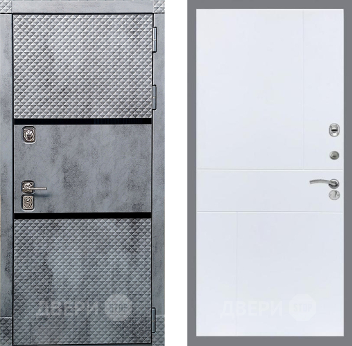 Входная металлическая Дверь Рекс (REX) 15 Бетон Темный FL-290 Силк Сноу в Егорьевске