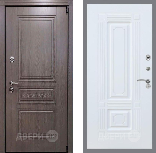 Входная металлическая Дверь Рекс (REX) Премиум-S FL-2 Силк Сноу в Егорьевске