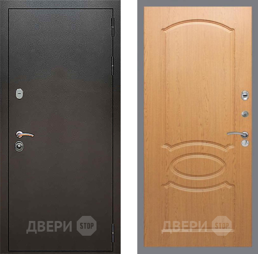 Входная металлическая Дверь Рекс (REX) 5 Серебро Антик FL-128 Дуб в Егорьевске