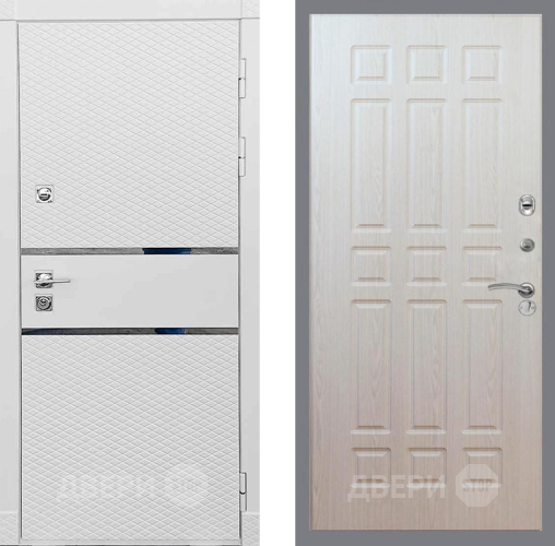 Входная металлическая Дверь Рекс (REX) 15 Силк Сноу FL-33 Беленый дуб в Егорьевске