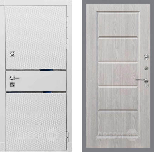 Входная металлическая Дверь Рекс (REX) 15 Силк Сноу FL-39 Беленый дуб в Егорьевске