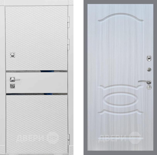 Входная металлическая Дверь Рекс (REX) 15 Силк Сноу FL-128 Сандал белый в Егорьевске