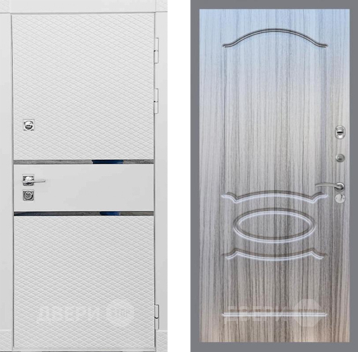 Входная металлическая Дверь Рекс (REX) 15 Силк Сноу FL-128 Сандал грей в Егорьевске