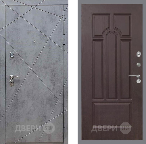 Входная металлическая Дверь Рекс (REX) 13 Бетон Темный FL-58 Венге в Егорьевске