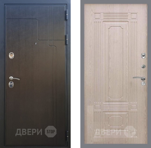 Входная металлическая Дверь Рекс (REX) Премиум-246 FL-2 Беленый дуб в Егорьевске