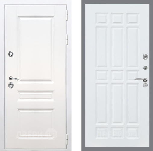 Входная металлическая Дверь Рекс (REX) Премиум-н Силк Сноу FL-33 Силк Сноу в Егорьевске