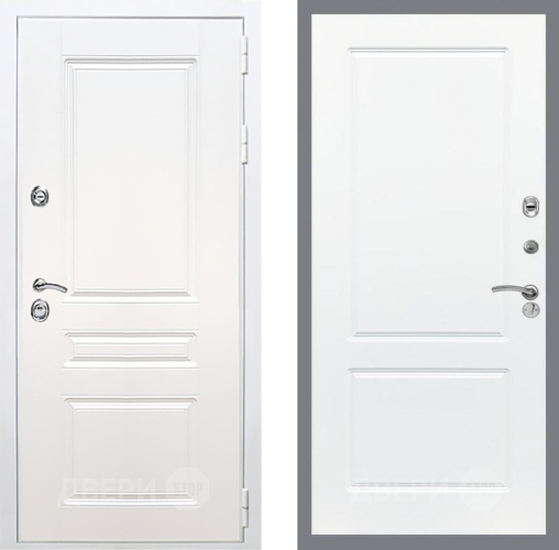 Входная металлическая Дверь Рекс (REX) Премиум-н Силк Сноу FL-117 Силк Сноу в Егорьевске