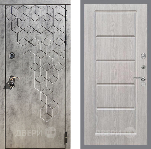 Входная металлическая Дверь Рекс (REX) 23 FL-39 Беленый дуб в Егорьевске
