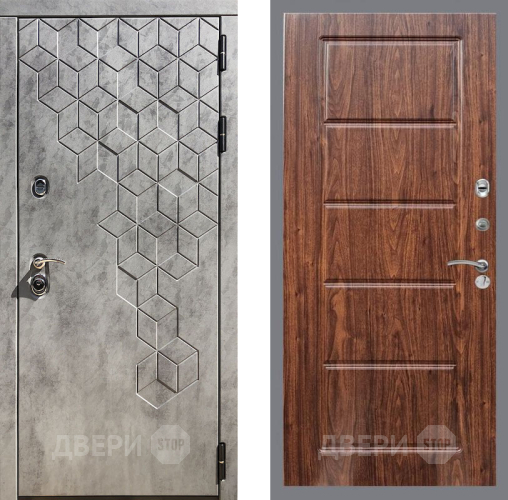 Входная металлическая Дверь Рекс (REX) 23 FL-39 орех тисненый в Егорьевске