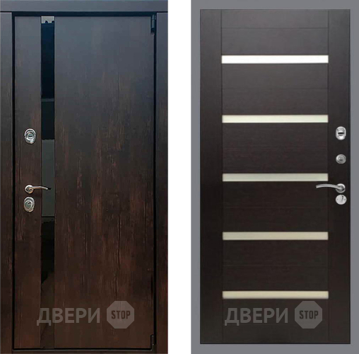 Дверь Рекс (REX) 26 СБ-14 стекло белое венге поперечный в Егорьевске