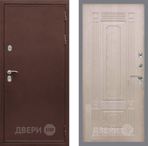 Дверь Рекс (REX) 5 металл 3 мм FL-2 Беленый дуб в Егорьевске