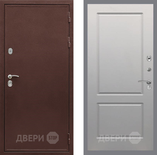 Входная металлическая Дверь Рекс (REX) 5 металл 3 мм FL-117 Грей софт в Егорьевске