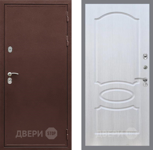 Входная металлическая Дверь Рекс (REX) 5 металл 3 мм FL-128 Лиственница беж в Егорьевске