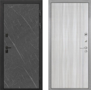 Дверь Интекрон (INTECRON) Профит Black Гранит Лава Оникс В-07 с молдингом Сандал белый