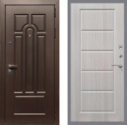 Дверь Рекс (REX) Эврика FL-39 Беленый дуб 860х2050 мм