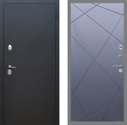 Дверь Рекс (REX) 5 Черный Муар FL-291 Силк титан